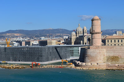 The MuCem, the Fort St Jean and the Cathedrale de Sainte Marie Majeure - Marseille 2013