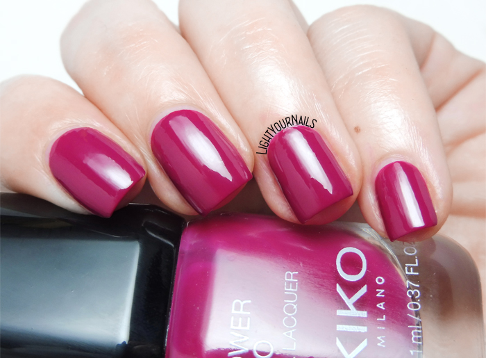 Smalto lampone Kiko Power Pro 111 Sweet Raspberry creme nail polish #kikonails #kikocosmetics #kikotrendsetter #lightyournails