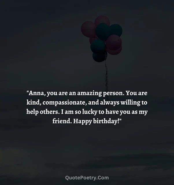 Happy Birthday Anna Quotes