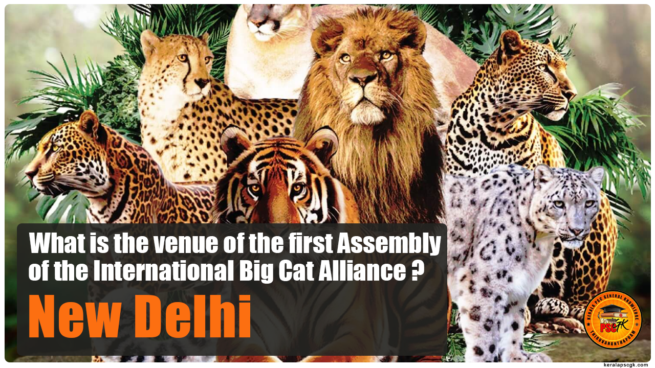 Daily Malayalam Current Affairs Jun 2025 first Assembly of the International Big Cat Alliance