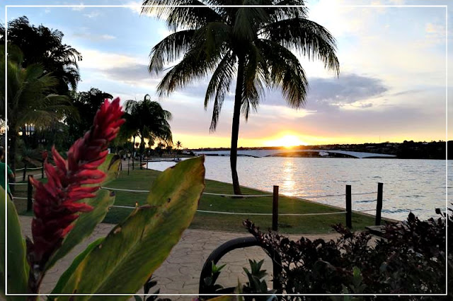 Pôr do sol no Pontão do Lago Sul,em Brasília