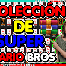 coleccion de diseños gratis de super marios Bros editables