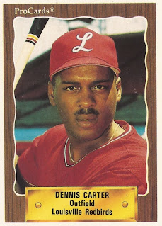 Dennis Carter 1990 Louisville Redbirds card