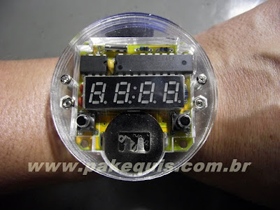 Kit de relógio de pulso digital montado