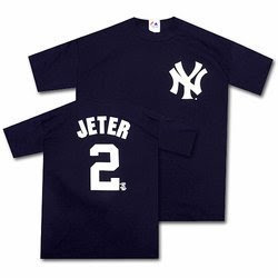 New York Yankees Derek Jeter Newborn Baby Baseball T-Shirt Navy