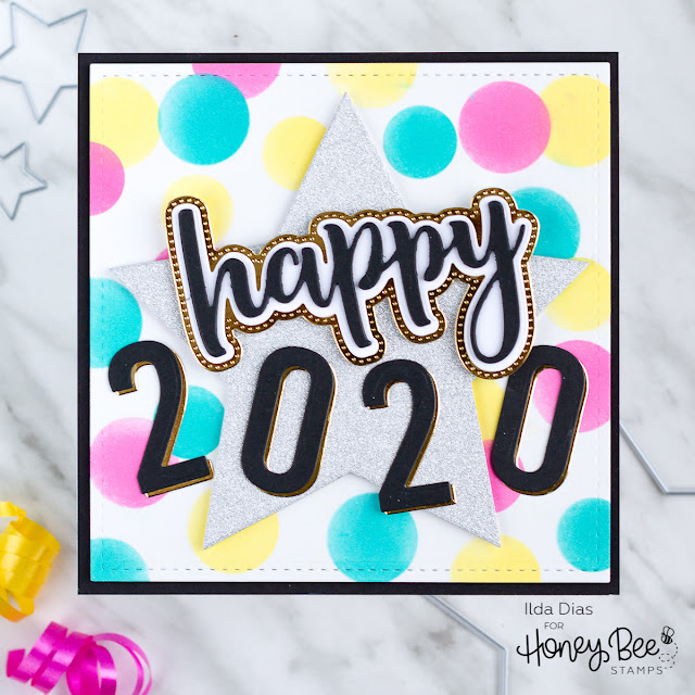 Happy 2020 New Years Card | Honey Bee Stamps by ilovedoingallthingscrafty.com