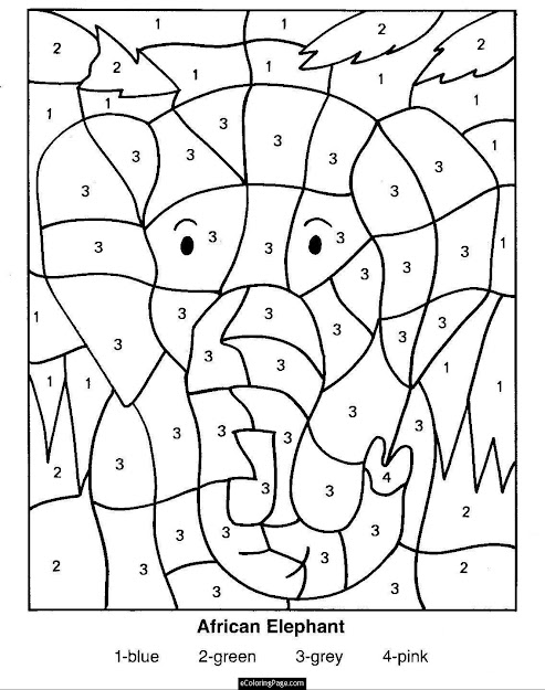 Color By Numbers Coloring Pages For Kids  Coloring Pages  Pictures Free Printable  Coloring Pages For Variety Themes That You Can Print Out And Color