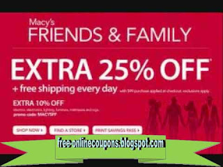 Free Printable Macy's Coupons