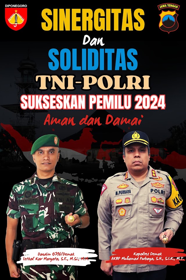 Soliditas dan Sinergitas TNI Polri Sukseskan Pemilu 2024