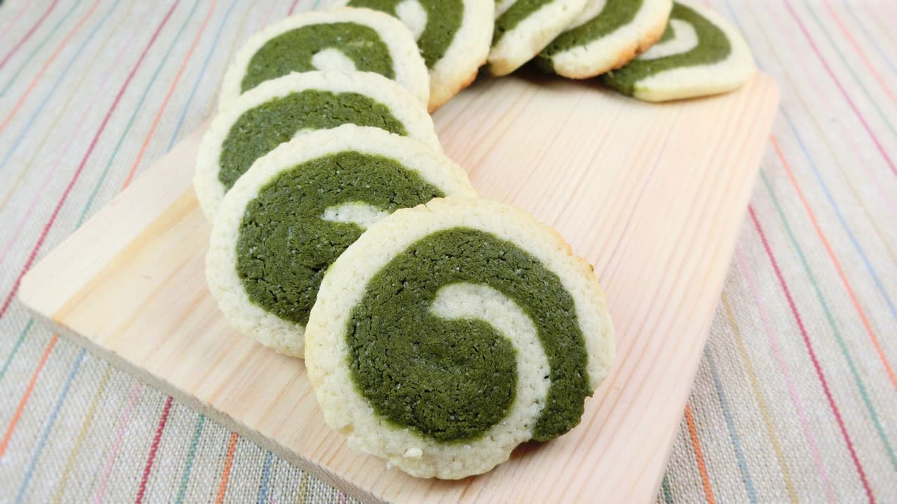 うず巻きがかわいい トースターで抹茶のアイスボックスクッキーレシピ 銀木食堂のごはん日記