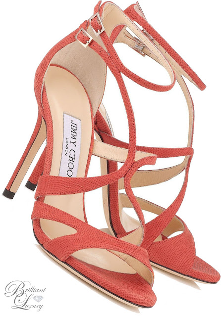 ♦Jimmy Choo red Furrow strappy sandals #jimmychoo #shoes #brilliantluxury