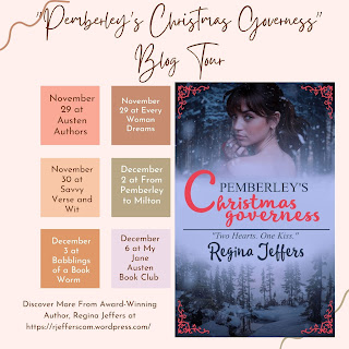 Pemberley's Christmas Governess by Regina Jeffers - Blog Tour