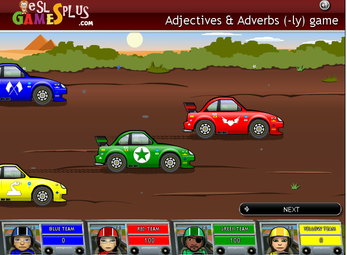 http://www.eslgamesplus.com/adjectives-adverbs-ly-rally/