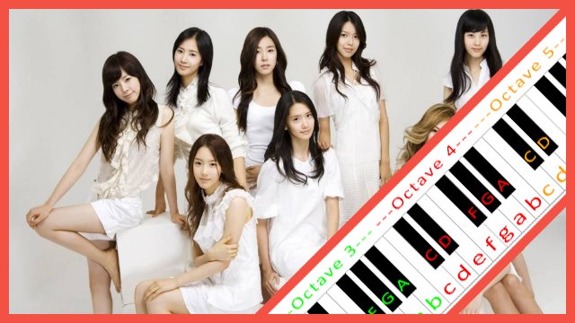 Into The New World by Girls' Generation Piano / Keyboard Easy Letter Notes for Beginners
