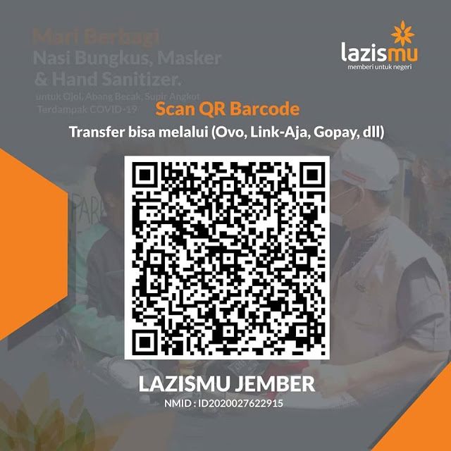 scan QR Barcode transfer melalui OVO, Link-Aja, Go-Pay dll  