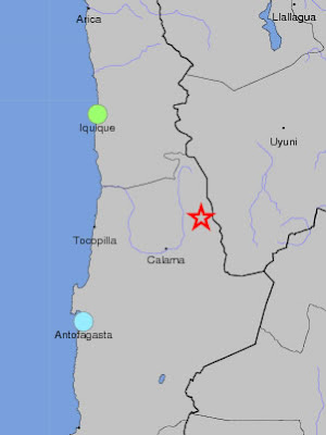 sismo 6,4 grados norte de chile 20 de junio 2011