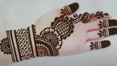 (9) Simple Mehndi Designs Front Hand