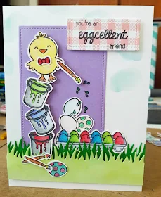 Sunny Studio Stamps: A Good Egg Customer Card by Petra