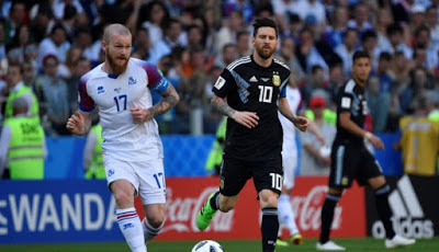PIALA DUNIA 2018: ARGENTINA VS ISLANDIA (1-1),MESSI FRUSTASI GAGAL PINALTI