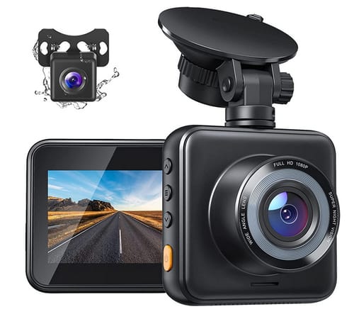 SUPERAPEMAN C420D Front and Rear Dual Dash Cam for Cars