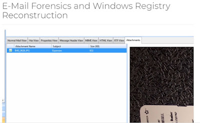 E-Mail Forensics and Windows Registry Reconstruction