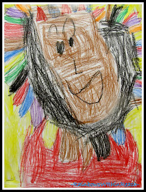 photo of: Kindergarten Drawing for Thanksgiving via RainbowsWIthinReach