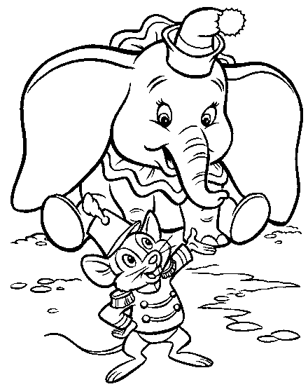 disneyland printable coloring pages disney dumbo " elephant