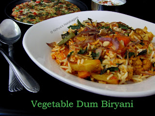 Vegetable Dum Biryani in Oven