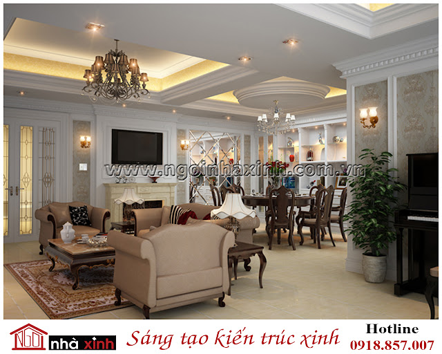 nhà xinh, thiết kế nội thất, phòng khách đẹp