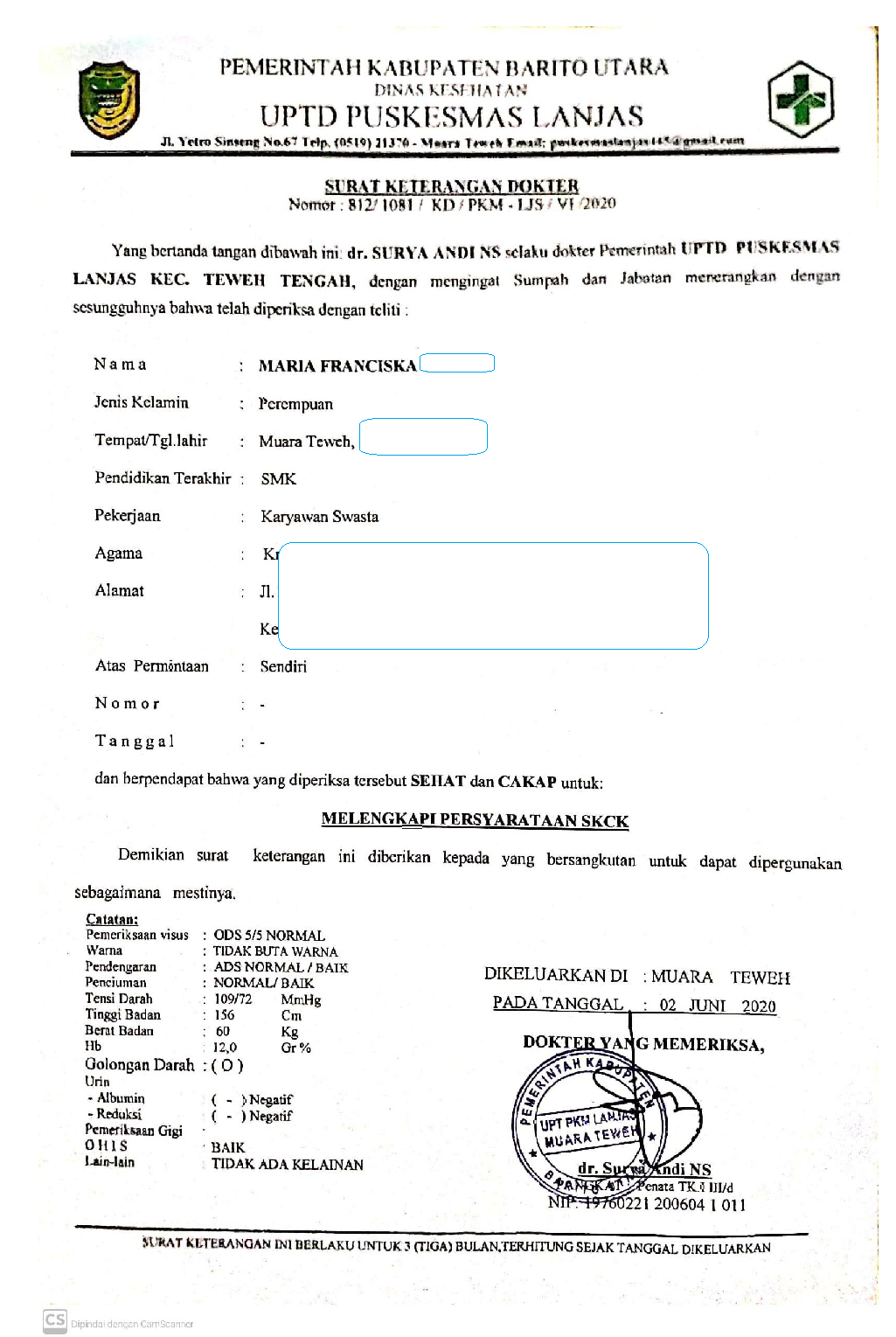 Cara Membuat Surat Keterangan Sehat di Puskesmas  UNRANG