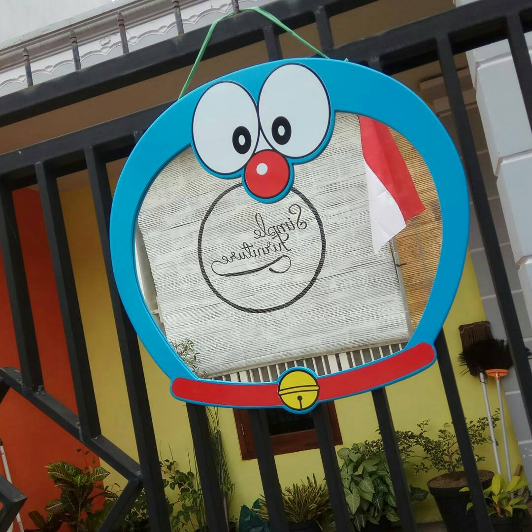 SIMPLE MEJA  BELAJAR  ANAK Cermin Doraemon 