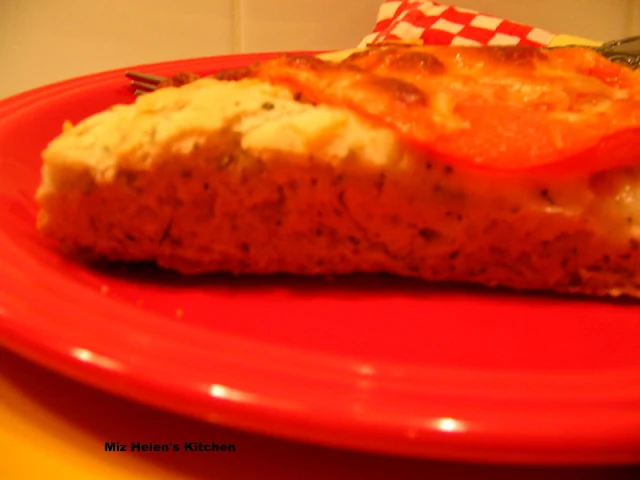 Tomato Herb Focaccia at Miz Helen's Country Cottage