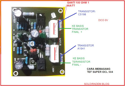 cara memasang tef super ocl 504