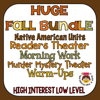 Fall Bundle Readers Theater Morning Work Murder Mystery Theater