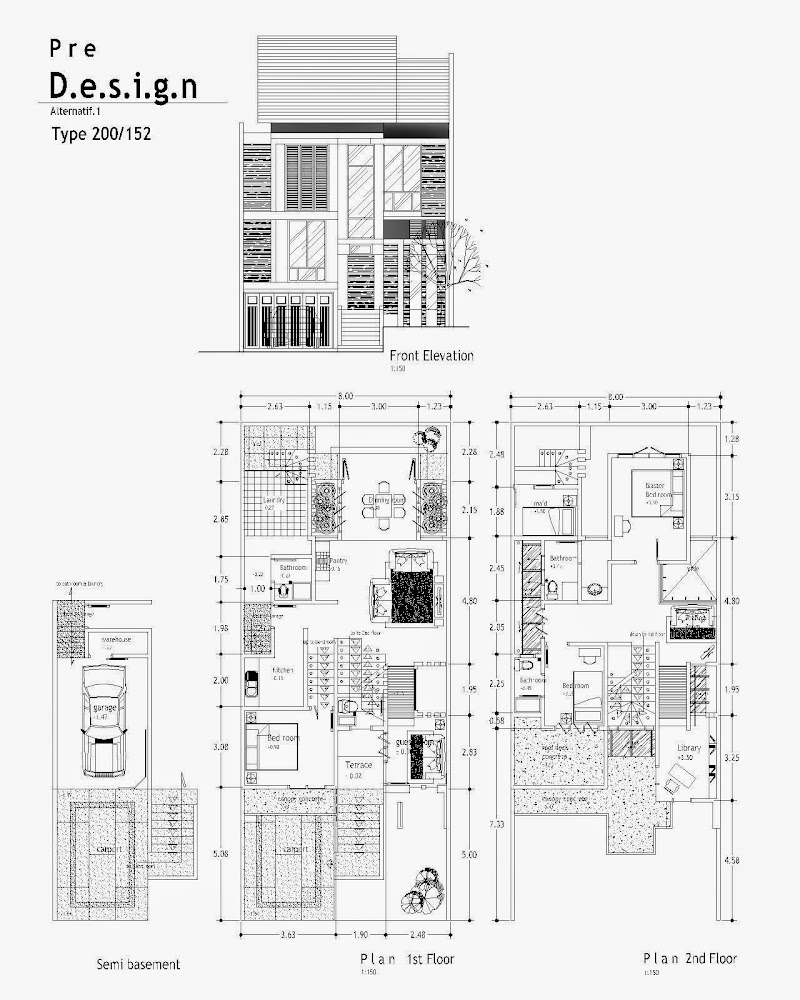 10+ Populer Desain Rumah Minimalis 2 Lantai Ukuran 4 X 12, Rumah Minimalis