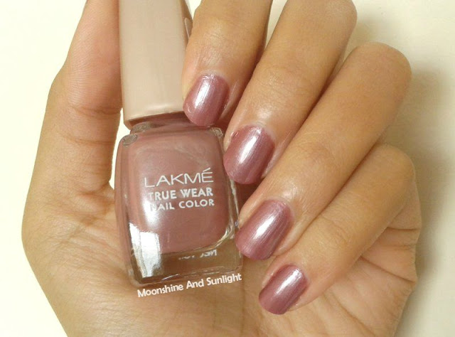 Lakme Truewear Wildflower Mauve Swatch , Review , Photos