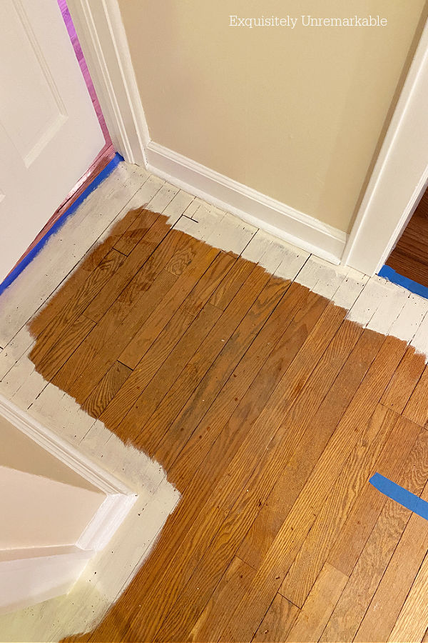 Painting The Perimeter Of A Wooden Floor