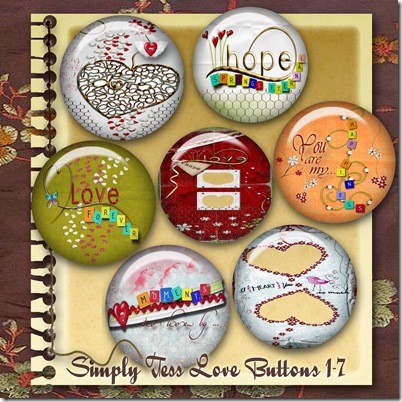 SimplyTess Love Buttons 1-7 Preview