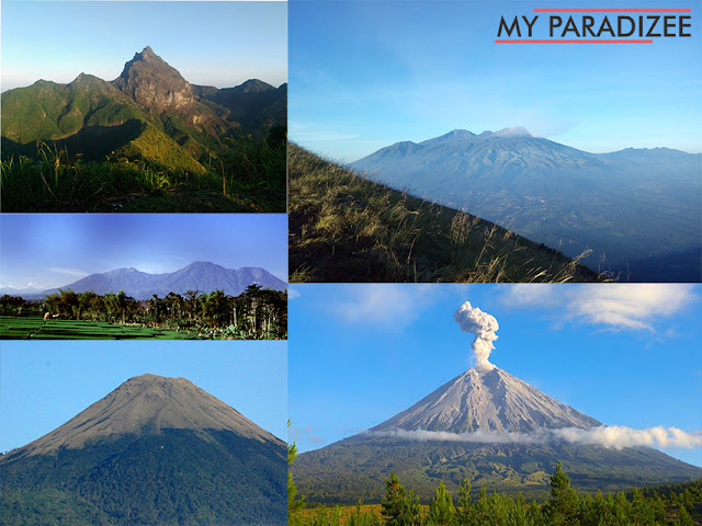 gunung-gunung di sekitar malang