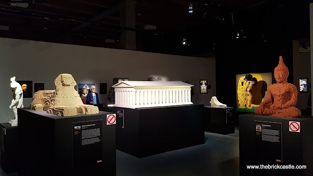 The Art Of The Brick LEGO brick model exhibition statues and paintings colliseum buddha sphinx