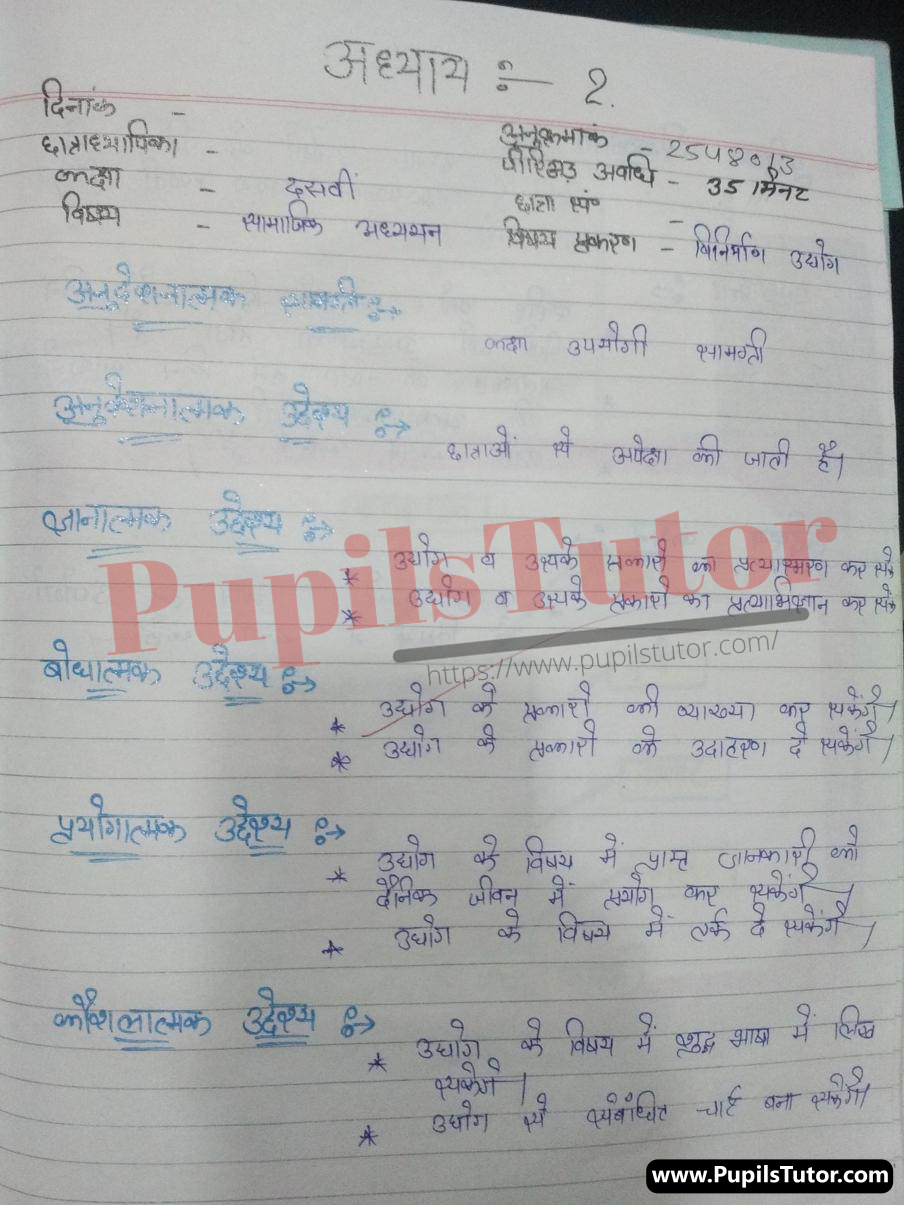 Vinirman Udhyog Lesson Plan | Manufacturing Industry Lesson Plan In Hindi For Class 10 – (Page And Image Number 1) – Pupils Tutor