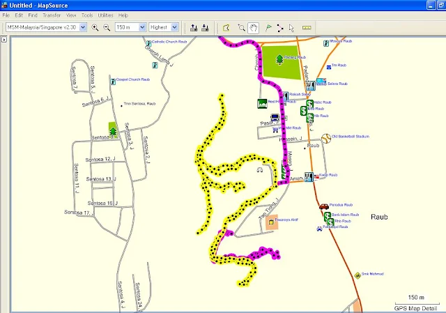 Raub Map