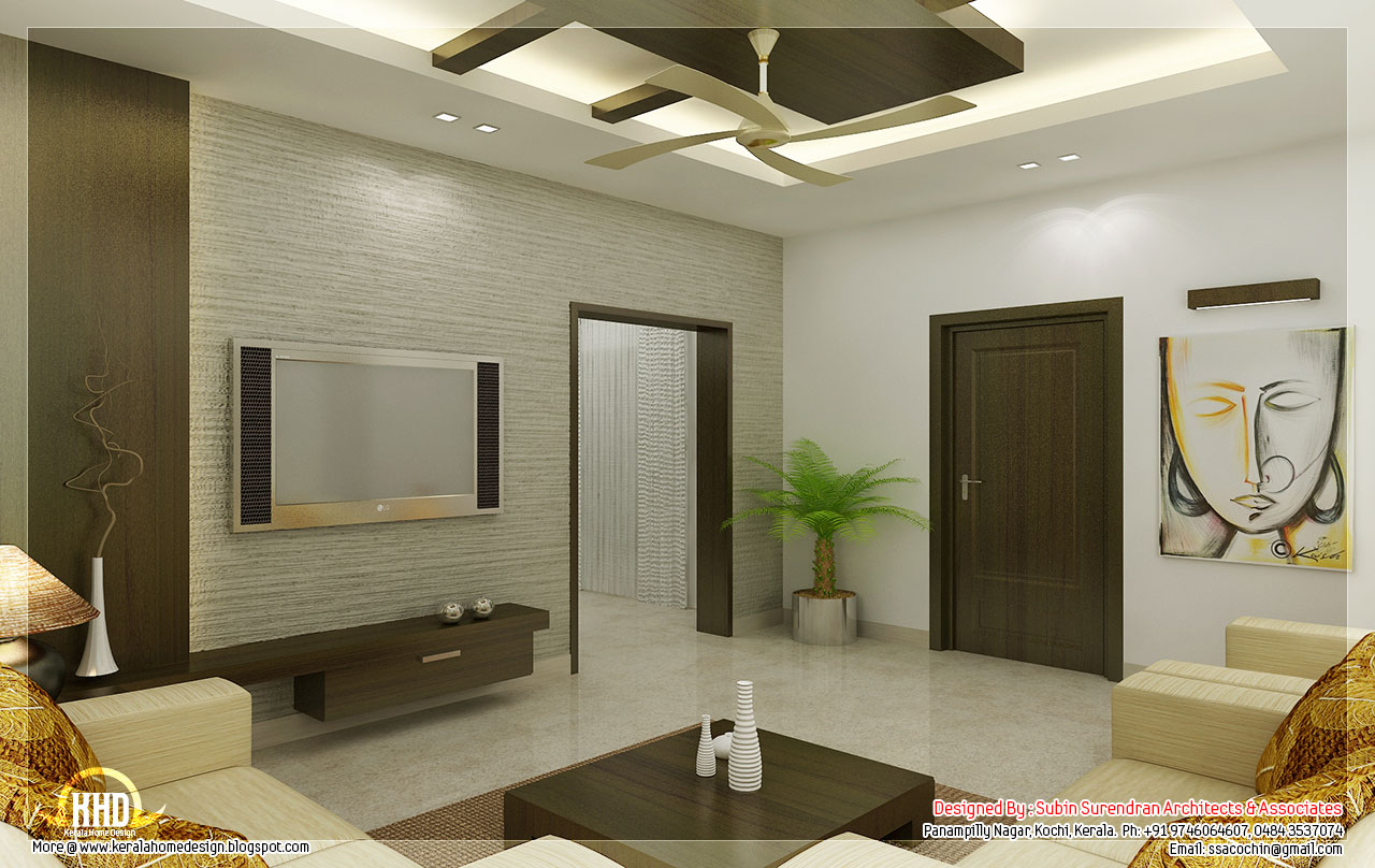 Awesome 3D interior renderings | Kerala House Design