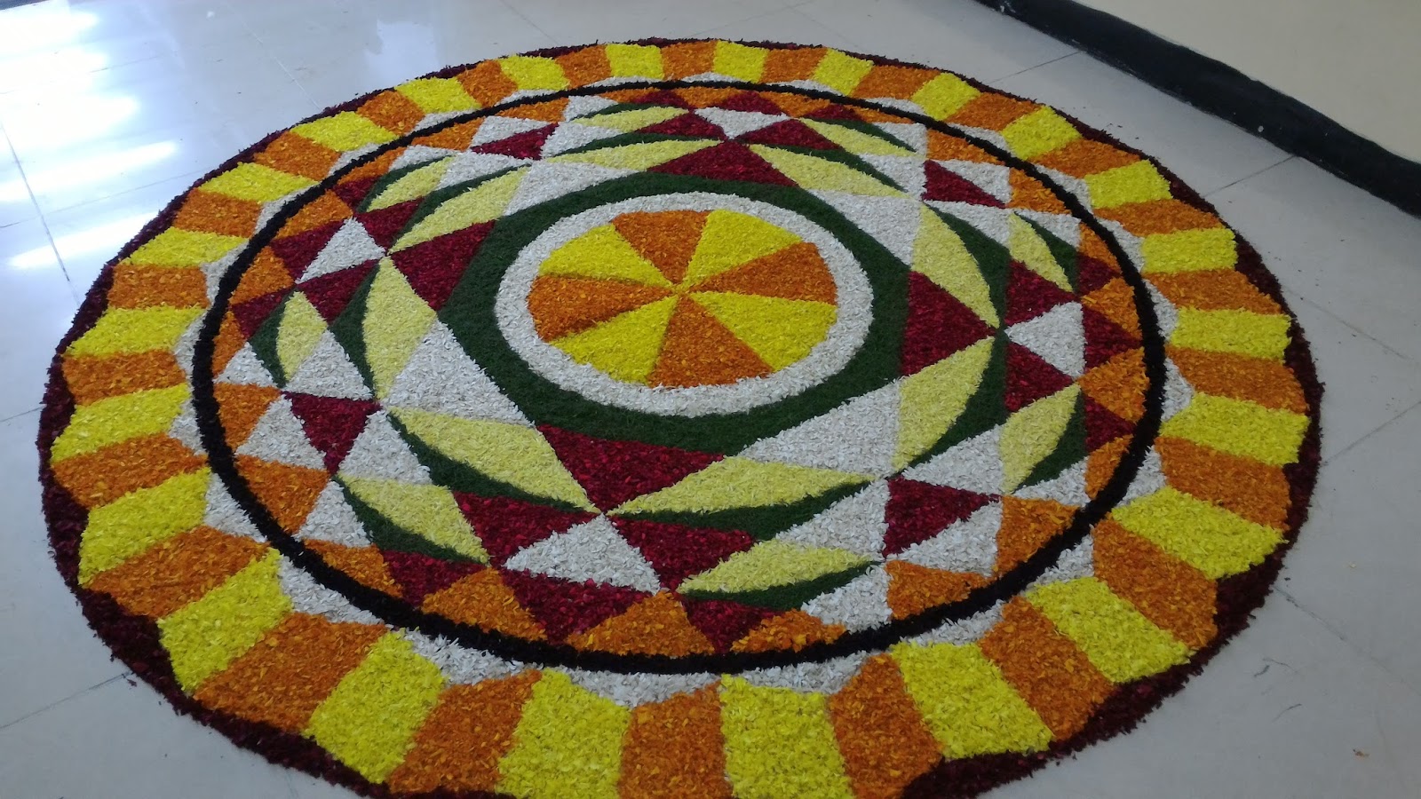 Pookalam design - Flower Carpet - Onam