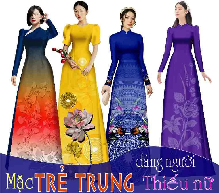 TRẺ & ĐẸP với các thiết kế áo dài VÔ CÙNG TRẺ TRUNG