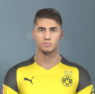 PES 2019 Faces Achraf Hakimi by Shenawy