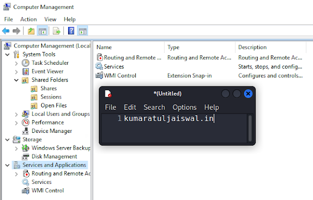 Windows Computer Management compmgmt