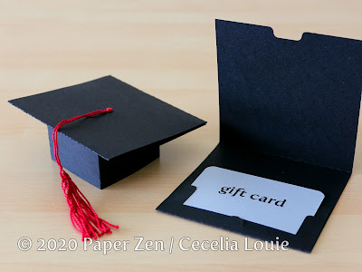 Grad Cap Pop Up Card - Gift Card - SVG PDF Template Pattern