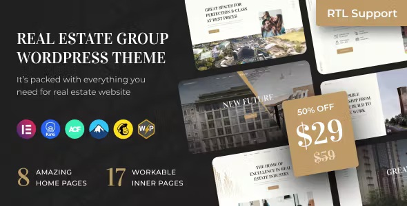 Best Real Estate Group WordPress Theme