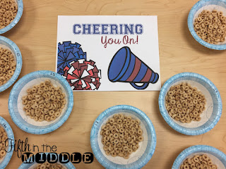 Cheering You On - Cheerios as a testing treat